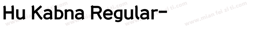Hu Kabna Regular字体转换